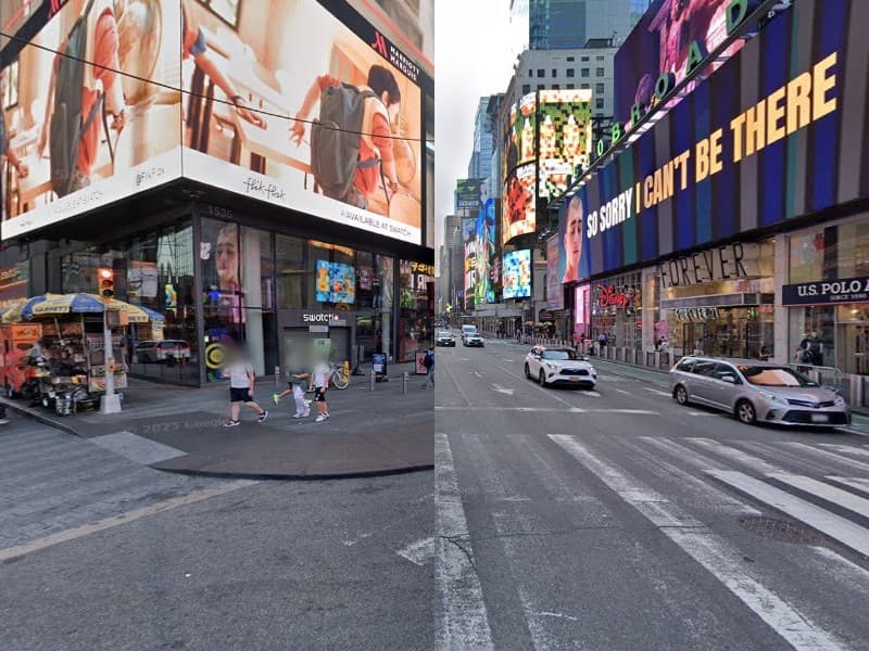 Times Square street view